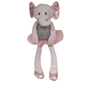 Elephant Ballerina Pink Sparkle Plush 20 Inch Elephant Ballerina Plush Toy Stuff
